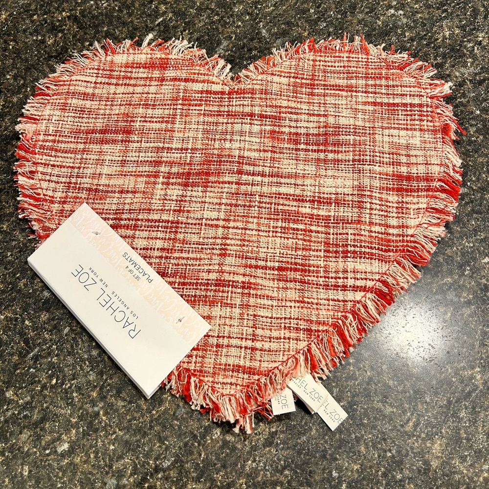 Rachel Zoe Heart Shaped Placemats